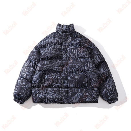 leisure mens black puffer jacket